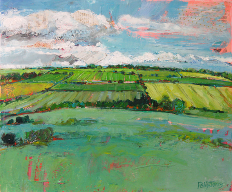 Painting of fields