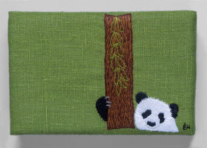panda embroidery