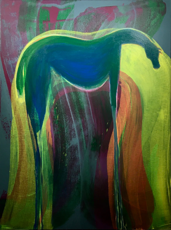 colorful abstract horse